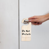 Framendino, 6 Pieces Unfinished Wood Door Sign Blank Wooden Hanger Plaque DIY Craft Project Message Notes Memo Board Door Knob Sign Framendino