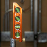 Klein Tools 935AB4V Level, 6-Inch Magnetic Torpedo and Conduit Level with 0/30/45/90 Degree Vials, V-Groove and Magnet Track, High Visibility Orange Klein Tools