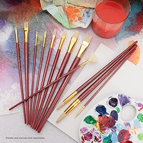 Royal Brush Manufacturing Royal and Langnickel Zip N' Close 12-Piece Brush Set, Firm White Bristle Royal Brush Manufacturing Company