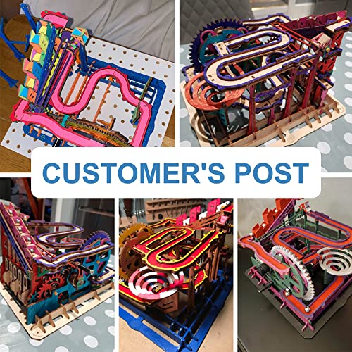 Rowood 3D Wooden Marble Run Puzzle Craft Toy, Gift for Adults & Teen Boys Girls, Age 14+, DIY Model Building Kits - Tower Coaster(Marble Climber) Rowood