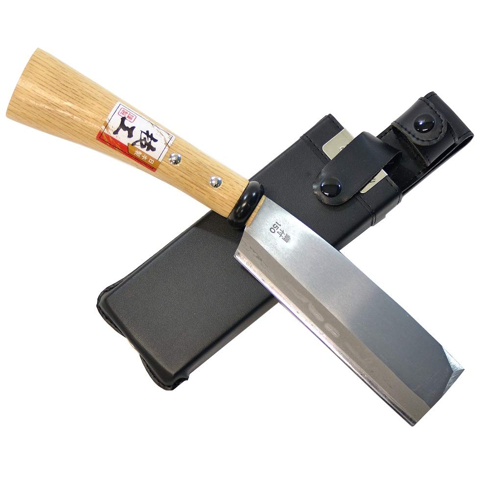 KAKURI Japanese NATA Tool Knife Small 6" Made in Japan, Bushcraft Hatchet Axe with Sheath for Camping, Outdoor, Campfire, Gardening