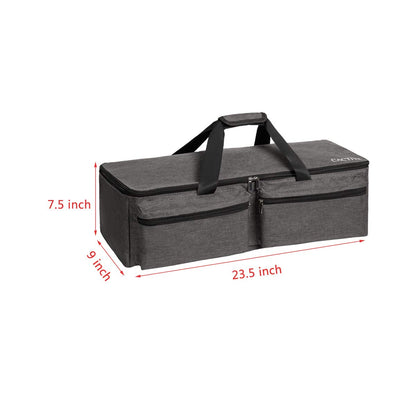 CACTIYE Carrying Bag Compatible with Cricut Explore Air and Maker, Waterproof Tote Bag Compatible with Cricut Explore Air and Supplies (Gray+Coconut, 1+1)