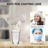 Anti Fog Safety Glasses, Safety Goggles Over Eyeglasses Pack of 3, Anti Dust Impact Scratch Resistant Splash Proof Chemical Wrap Around Eye Cindy's Tape