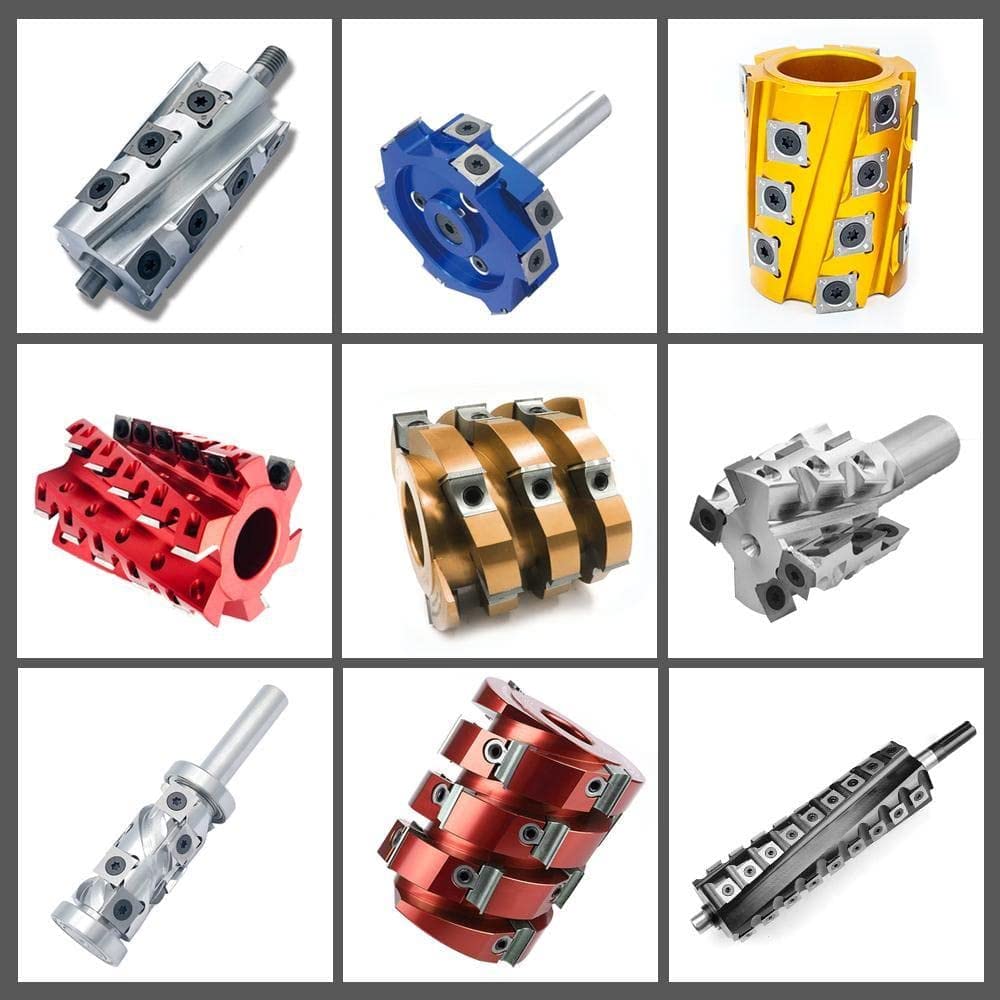 CDBP 14.3mm Square Carbide Inserts Cutters Knives with 2 Cutting Edge 14.3×14.3×2.0mm-50° for King Canada/Rikon/Cutech/Craftex/Magnum/WEN Spiral CDBP