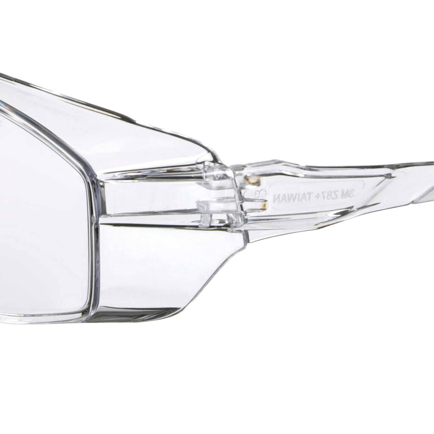 3M Safety Eyeglass Protectors with Scratch Resistant Lens, Clear Safety Glasses with Clear Lens, 1-Pair 3M