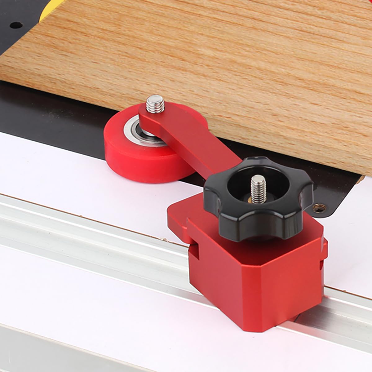 JCFANTS Adjustable Bearing Roller Feather Board Upgraded Featherboard One Way Bearing Roller Feeder Safety Pushing Tools for Table Saw Router Table JCFANTS