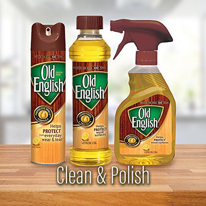 Old English Wood Polish, Bottle, 16 Oz, Pack of 2 - WoodArtSupply