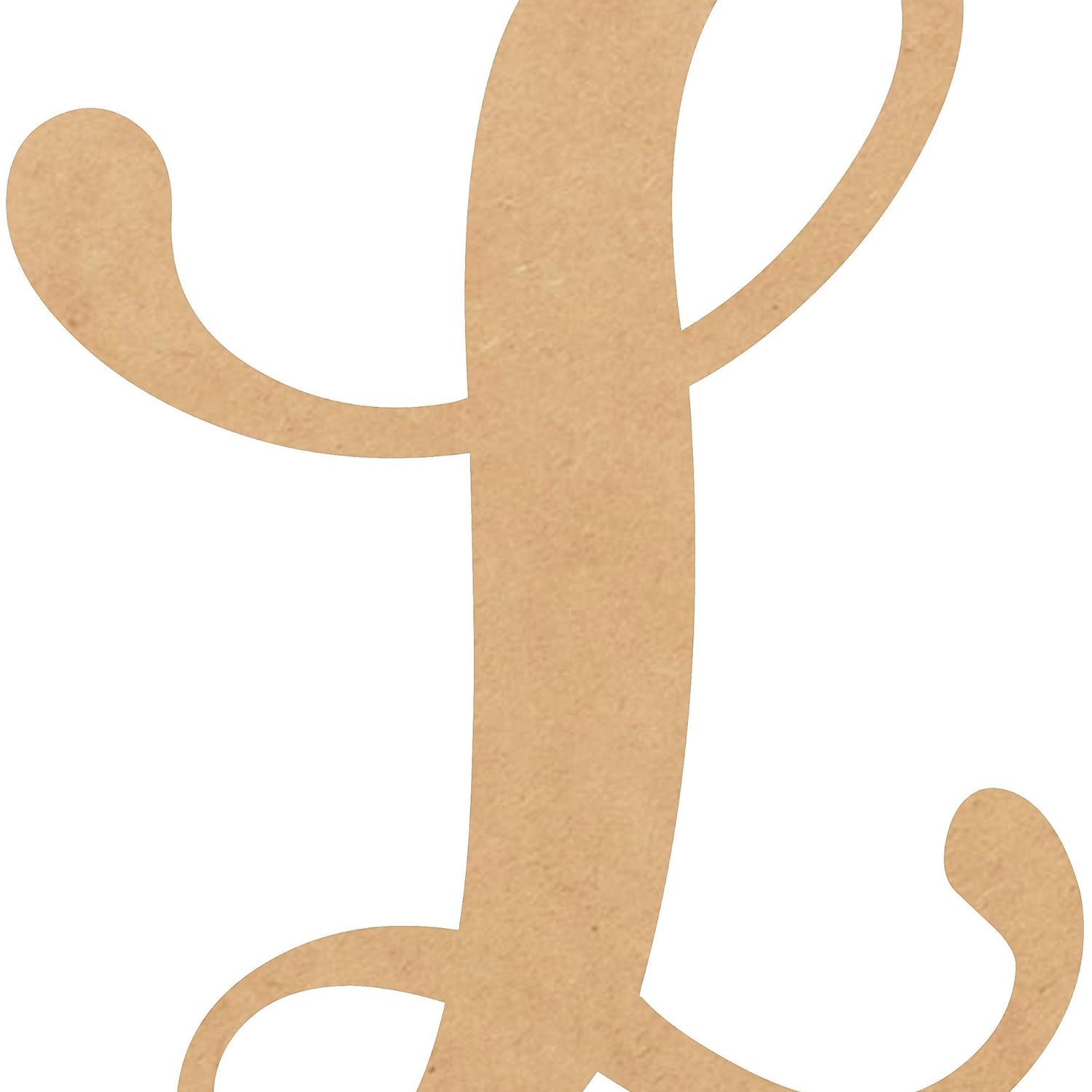 Small Wooden Letters 1 Inch L for Crafts, Unfinished Casking Cream Wood Letter Cutout, Tiny Blank Paintable DIY Shape, Wall Hanging Alphabets NEXTCraft