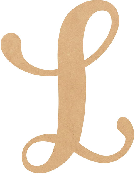 Small Wooden Letters 1 Inch L for Crafts, Unfinished Casking Cream Wood Letter Cutout, Tiny Blank Paintable DIY Shape, Wall Hanging Alphabets NEXTCraft