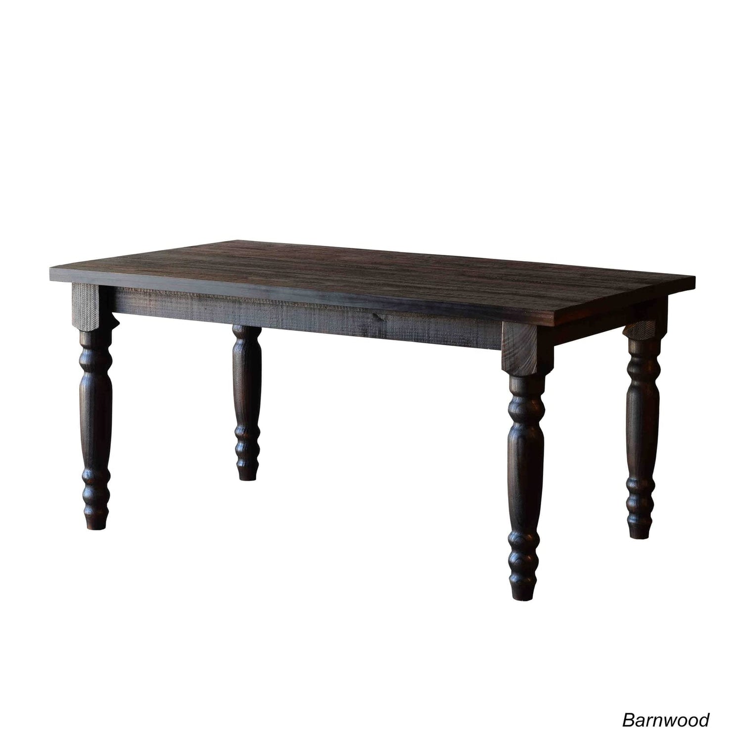 Grain Wood Furniture Valerie Original Solid Wood 63" Dining Table, Barnwood Grain Wood Furniture