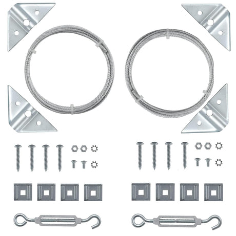 HOME MASTER HARDWARE 2 Pack Anti Sag Gate Kit for Wooden Fence Repair, Zinc Plated Steel, Anti-sag Gate Hardware Kit - Turnbuckle, Hooks, Heavy HOME MASTER HARDWARE