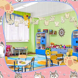 Stiesy 100 Pcs Assorted Pet Cat Unfinished Wood Cutouts Wooden Slice Pieces Ornaments for DIY Craft Home Decoration Supplies Stiesy
