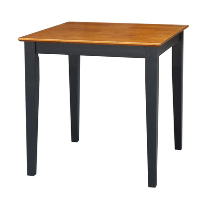 IC International Concepts Dining Table, Black/Cherry