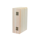 Cregugua 6-Pack Wooden Box Unfinished Rectangle Pine Wood Box for Crafts,Magnetic Hinged Lid (5.5 x 3.5 x 1.9 in) Cregugua