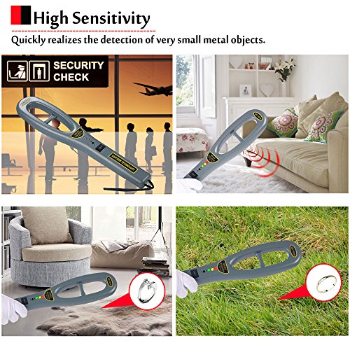 Hand Held Metal Detector,V-Resourcing Portable High Sensitivity Metal Detector for Security Inspection V·RESOURCING