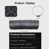 Creality Fan Extraction Kit for Ender Plus 3D Printer Enclosure with Fan Interface and Laser Engraver Enclosure. Skouphy