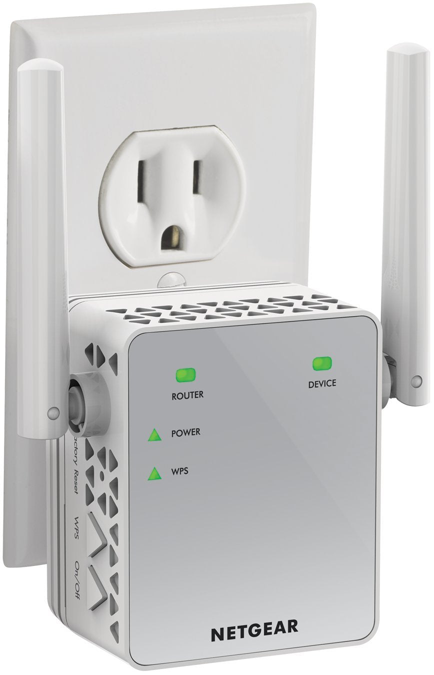 NETGEAR Wi-Fi Range Extender EX3700 - Coverage Up to 1000 Sq Ft and 15 Devices with AC750 Dual Band Wireless Signal Booster & Repeater (Up to 750Mbps NETGEAR