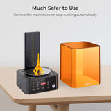 Creality Wash and Cure Station UW-01 2 in 1 Machine Resin 3D Printer UV Curing Rotary Box Bucket for LCD/DLP/SLA Washing Size 7.48x6.06x7.87 inches Creality