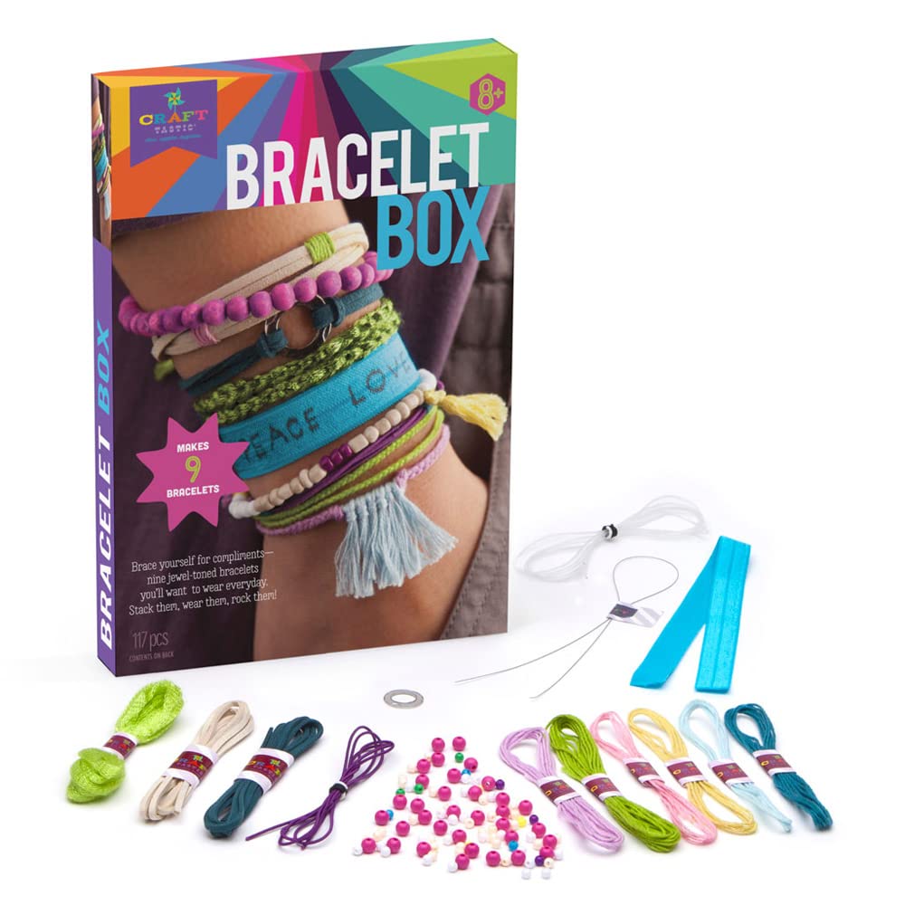 Craft-tastic Bracelet Box-Jewel Jewelry, DIY Craft Kit, Multi Craft-tastic