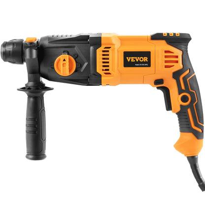 VEVOR 1 Inch SDS-Plus Rotary Hammer Drill, 8 Amp Corded Drills, Heavy Duty Chipping Hammers w/Safety Clutch, Electric Demolition Hammers, Taladro - WoodArtSupply