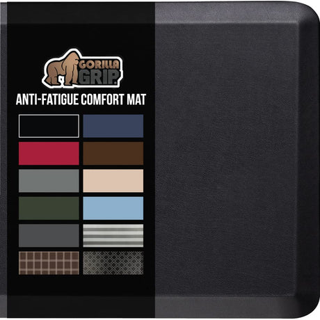 Gorilla Grip Anti Fatigue Cushioned Kitchen Floor Mats, Thick Ergonomic Standing Office Desk Mat, Waterproof Scratch Resistant Pebbled Topside, Gorilla Grip