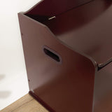 KidKraft Austin Wooden Toy Box/Bench with Safety Hinged Lid - Cherry, Gift for Ages 3+ KidKraft