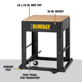 DEWALT Planer Stand with Integrated Mobile Base, 24” x 22” x 30” (DW7350) DEWALT
