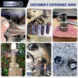 PLATINUMEDGE Bolt Extractor Tool Set, 13 Pieces Impact Bolt & Nut Remover Set, Stripped Lug Nut Remover, Extraction Socket Set for Easy Out Rusted PLATINUMEDGE