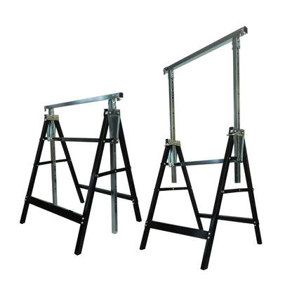 LS8 LINSHI Sawhorse Lifting bracket, Sawhorse Stand 2x4 Heavy-Duty Sawhorse Adjustable Height 2 pack - WoodArtSupply