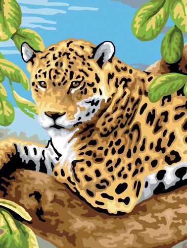 Royal & Langnickel Painting by Numbers Junior Small 3-Piece Art Activity Kit, Jungle Cats Set - WoodArtSupply