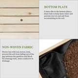 BIRASIL Outdoor Wood Raised Garden Bed, Elevated Reinforced Large Planter Box with Storage Shelf for Vegetable Flower Backyard Patio Gardening BIRASIL