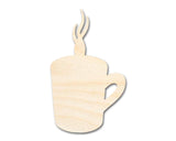 Unfinished Steamy Mug Shape | Craft Cutout | up to 36" DIY 14" / 1/8" 24 Hour Crafts