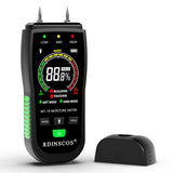 Wood Moisture Meter, Firewood Moisture Tester, Drywall Moisture Detector Professional Moisture Content Meter Lumber Logs Concrete Floors Carpet RDINSCOS