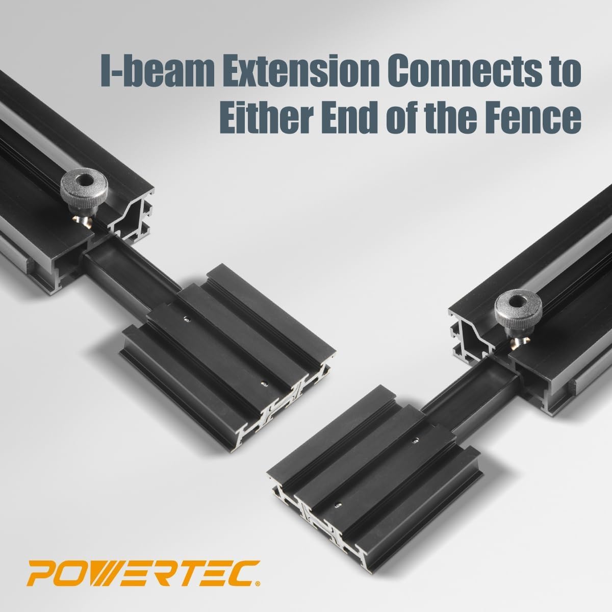 POWERTEC 71766 Precision Miter Gauge System for Table Saw Kit w/Telescoping Fence | 11 Preset Angle Stops, Extension Fence with Scale and Flip Stop POWERTEC