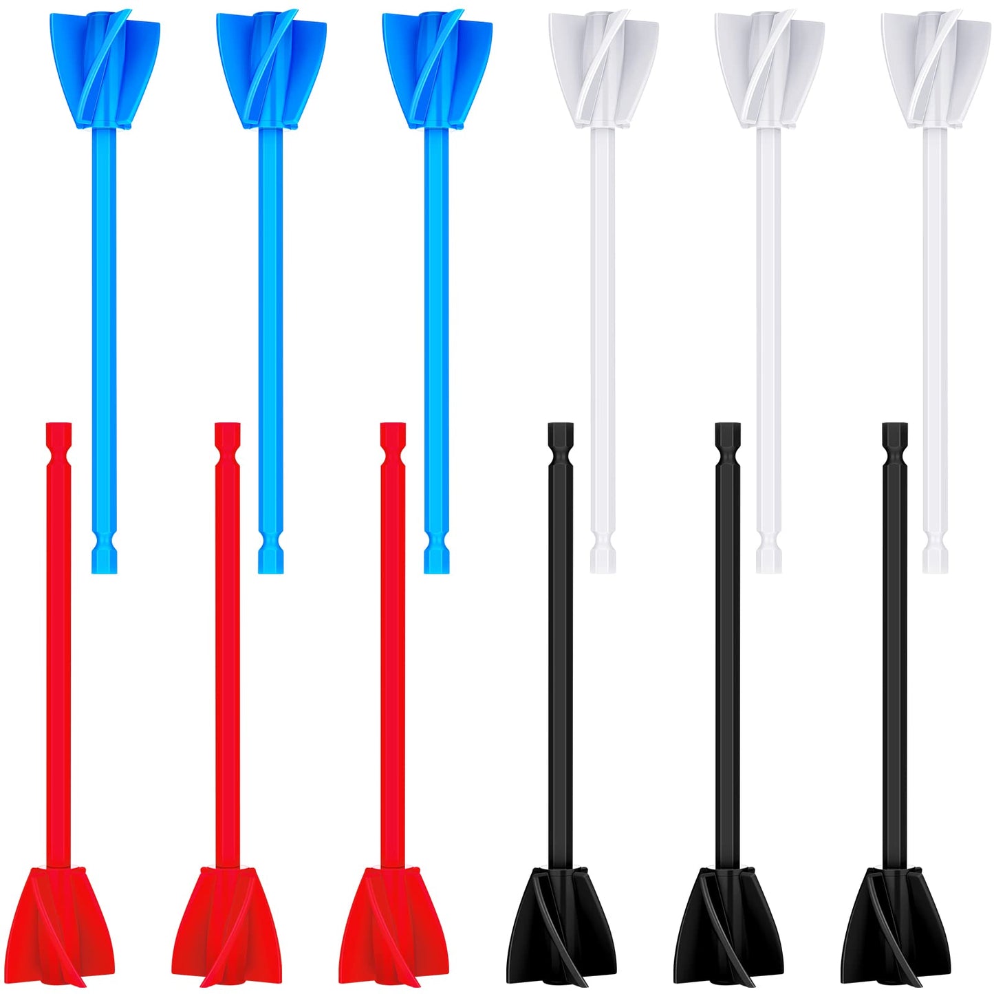 12 Pieces Paint Mixer Drill Attachment,Helix Paint Mixer Resin Drill Mixer Paint Stirrers Drill Attachment for 1 Gallon of Paint Epoxy Resin Silicone - WoodArtSupply