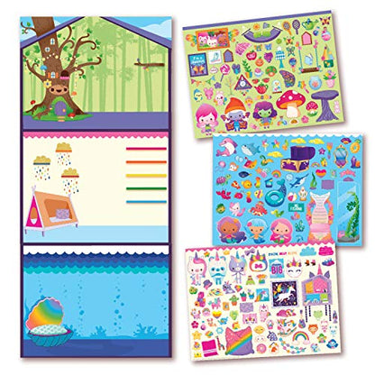 Craft-tastic — Enchanted Sticker Playhouse – Wall-Sized Sticker Fun – Repositionable Stickers — for Ages 3+ - WoodArtSupply