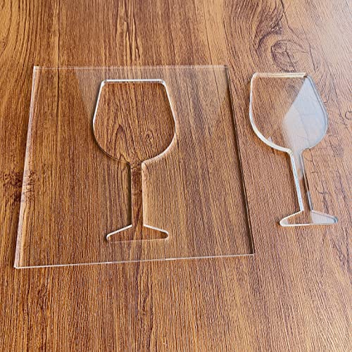Wine Glass Router Template, Clear Acrylic Template, Woodworking Router Template Phocaea