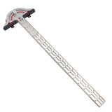 HTTMT- 18" Woodworker Edge Ruler 0-70°Adjustable Protractor Angle Finder Two Arm Carpentry Ruler Measure Layout Tool [P/N: ET-TOOL041-20-RAW]… HTTMT