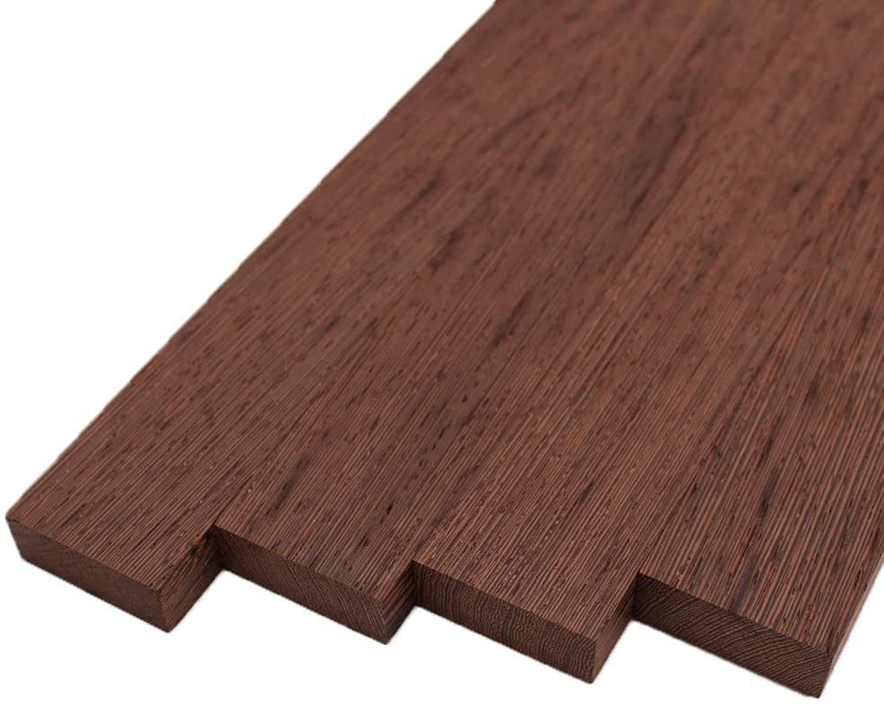 Wenge Lumber Boards - 3/4" x 2" (4 Pcs) (3/4" x 2" x 18") Barrington Hardwoods