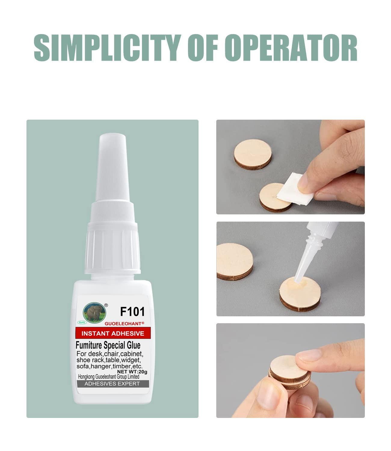 Wood Glue for Furniture, Professional Furniture Repair Glue, for All Kinds of Wood Furniture, Metal Furniture, Plastic Furniture, Stone Products, Bouaegr