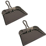Edward Tools Extra Large Industrial Metal Dust Pan 17” - Heavy Duty Powder Coated Steel does not chip or bend - Great for large cleanups - Rubber Edward Tools