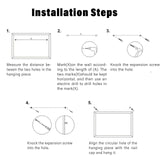 Black Cork Board Bulletin Board, 14.6"X 11" Cork Board, Oak Wood Finish Frame, Wall Mounted Cork Board for Office Home and School(Pins, Eye Bolts, BGJRBY