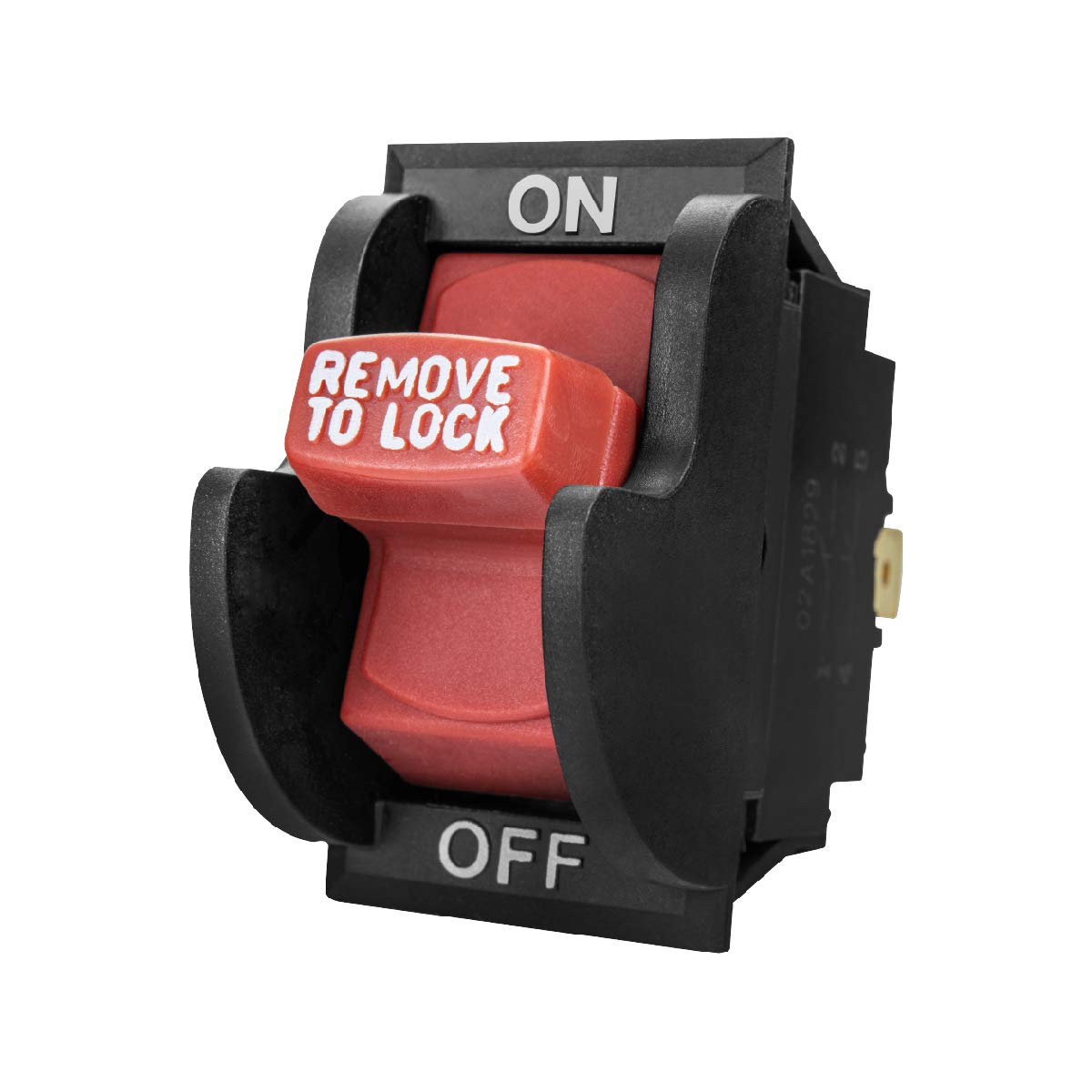 POWERTEC 71353 Safety Toggle Switch – Dual Voltage 125/250v On Off Switch for Power Tools, Fits Table Saw, Router Table, Drill Press, Bench Saw, Band POWERTEC