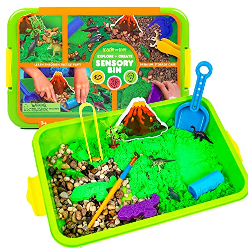 Made By Me Explore + Create Dino Galaxy Sensory Bin, Fun Sensory Bins for Toddlers 3+, All-in-One Tactile Sensory Toys, Learn Through Play Toys, Made By Me