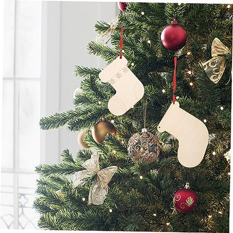 ABOOFAN 3pcs Tag Decor Socks Unfinished Wood Slices Unfinished Wood Chip DIY Supplies Blank Wood Slices Wood Chip for DIY Blank Wood Chip Wooden ABOOFAN