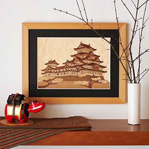 KINOWA Wooden Art Kit Kiharie Himeji Castle Made in Japan KINOWA