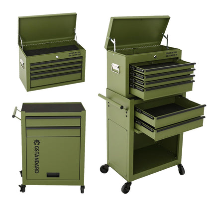 GSTANDARD Rolling Tool Chest, Green - WoodArtSupply