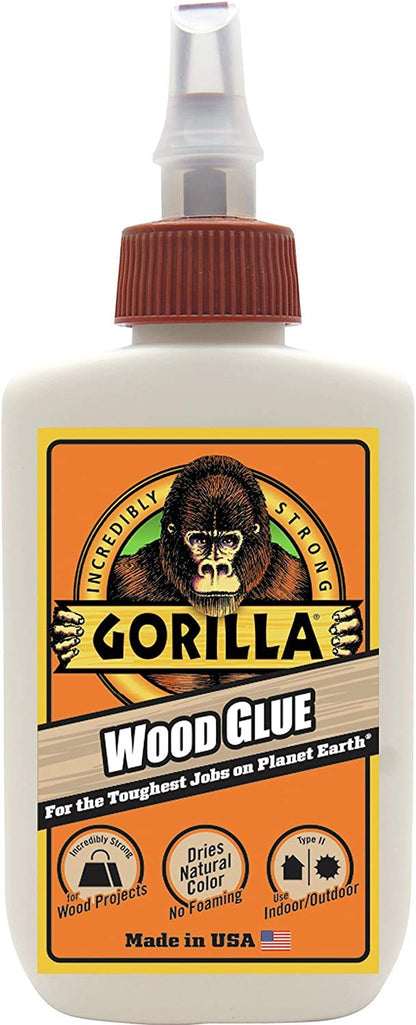 Gorilla Wood Glue, 4 Ounce Bottle, (Pack of 1) - WoodArtSupply