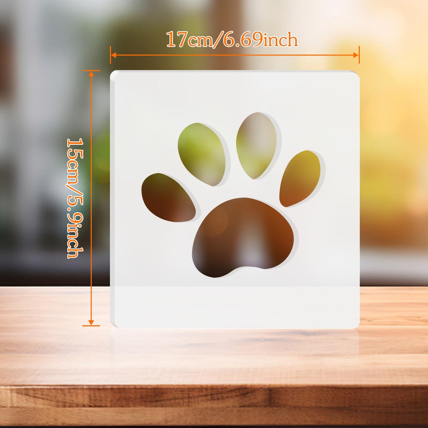 WOOPSOO 4 Pcs Dog Paw Router Templates Charcuterie Board Clear Cutting Router Acrylic Charcuterie Board Handle Large Tracing Stencils Guide Tools for WOOPSOO