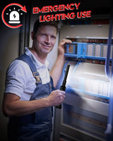 Coquimbo Tool Gifts for Men, Rechargeable LED Work Light Grill Light with Magnetic Base 5 Modes 360° Rotate (2Pack Black) Coquimbo